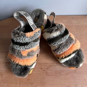 UGG Women's Fluff Yeah Cali Collage Slide Sandals